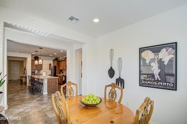 view of dining room