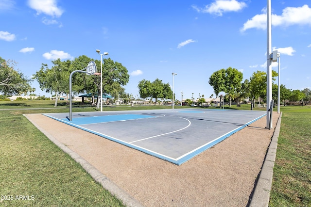 1449 W Sherri Dr, Gilbert, AZ 85233 - view of basketball court featuring community basketball court and a yard