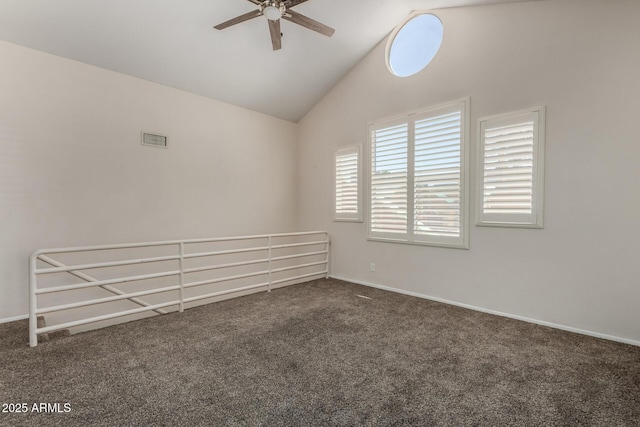 154 W 5th St Unit 210, Tempe, AZ 85281 - carpeted spare room featuring ceiling fan and lofted ceiling