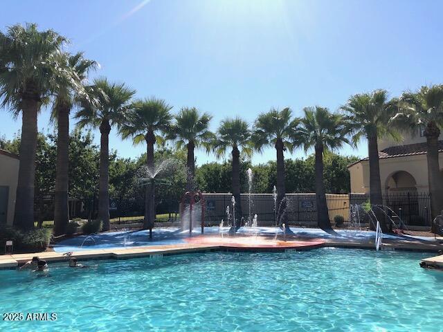 pool with fence