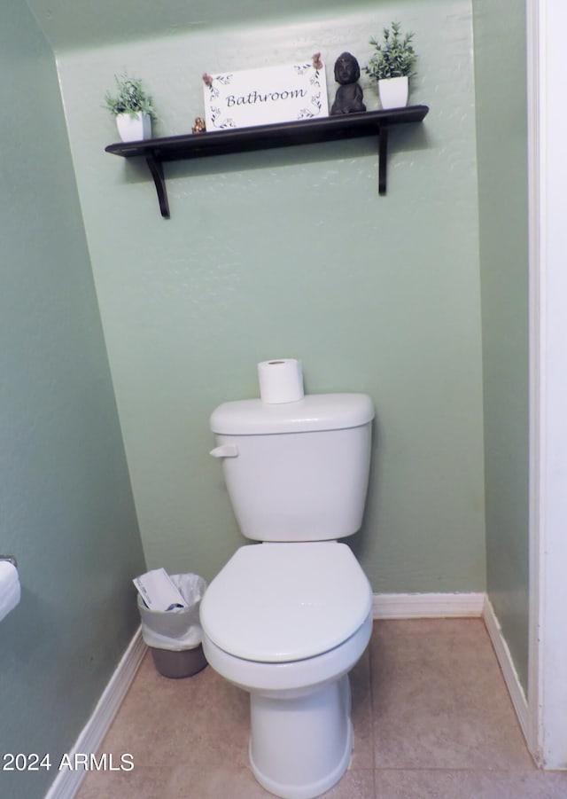 30111 N Oak Dr, Florence, AZ 85132 - bathroom featuring toilet, tile patterned floors, and baseboards