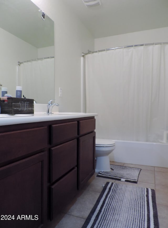 30111 N Oak Dr, Florence, AZ 85132 - full bath featuring tile patterned flooring, vanity, toilet, and shower / tub combo