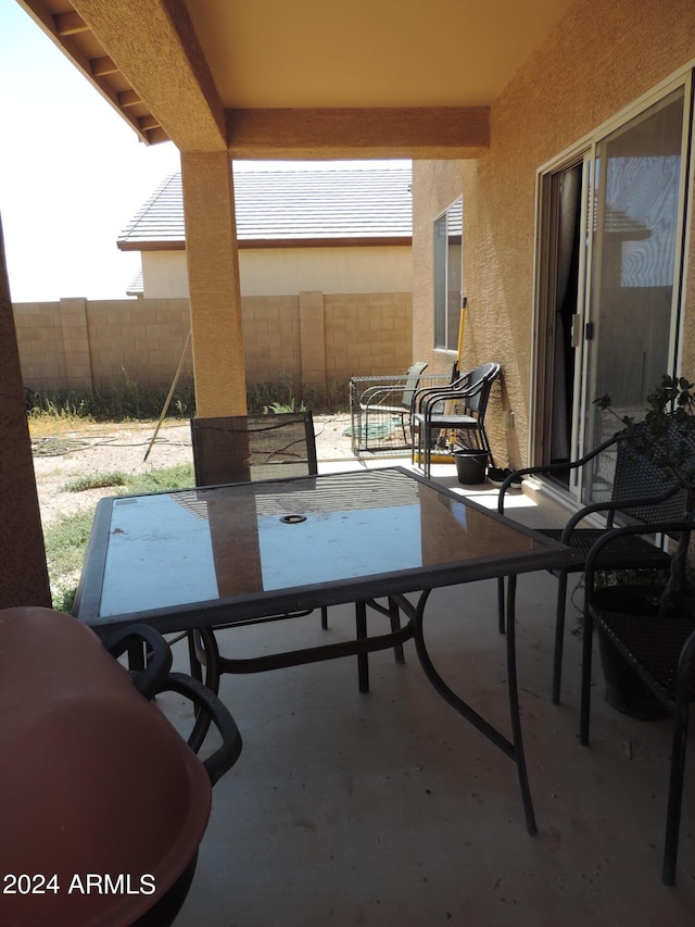 30111 N Oak Dr, Florence, AZ 85132 - view of patio with a fenced backyard and outdoor dining space