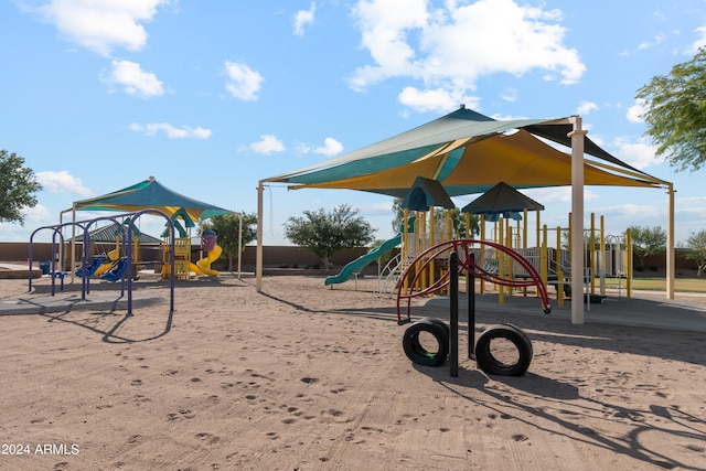 view of jungle gym