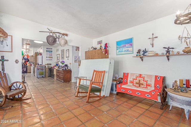 interior space featuring tile patterned floors