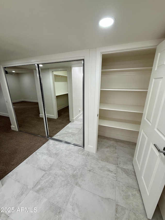 view of closet