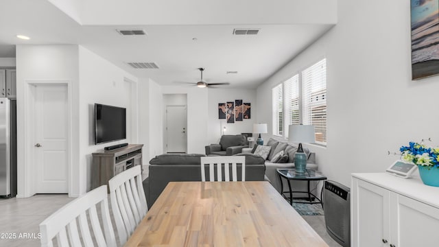 14870 W Encanto Blvd Unit 1059, Goodyear, AZ 85395 - dining space with ceiling fan