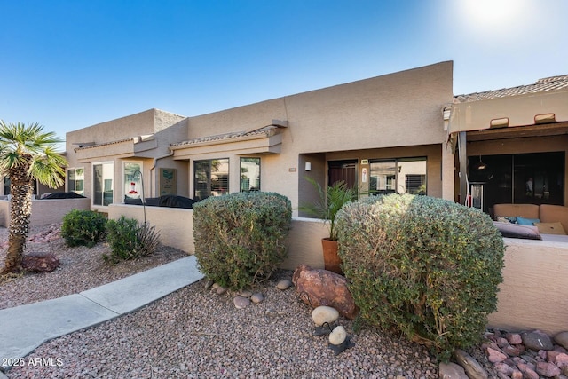 view of pueblo-style house