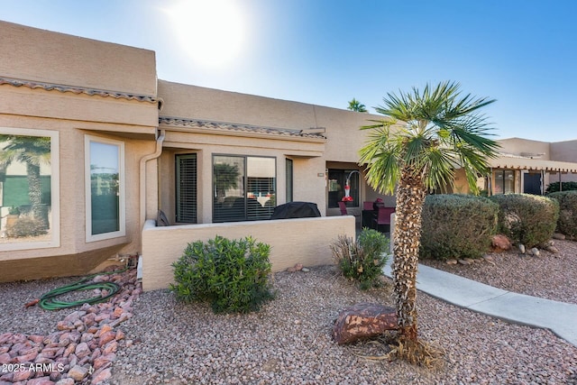 view of adobe home