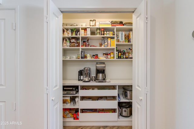 view of pantry