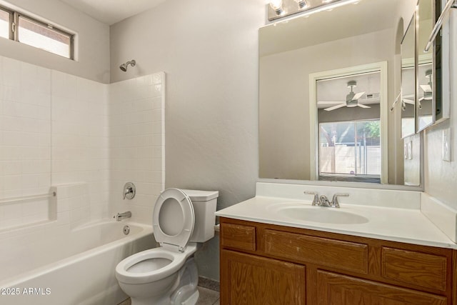 125 N 22nd Pl Unit 53, Mesa, AZ 85213 - full bath with toilet, tub / shower combination, vanity, and plenty of natural light