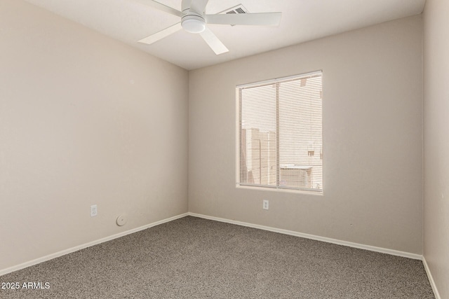 125 N 22nd Pl Unit 53, Mesa, AZ 85213 - carpeted empty room featuring a ceiling fan and baseboards
