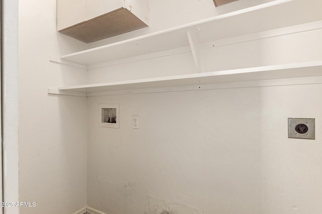 125 N 22nd Pl Unit 53, Mesa, AZ 85213 - washroom featuring hookup for an electric dryer, washer hookup, and baseboards