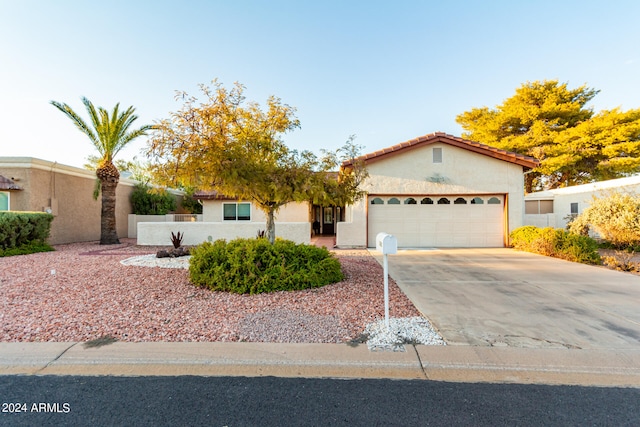 view of front of house featuring a garage