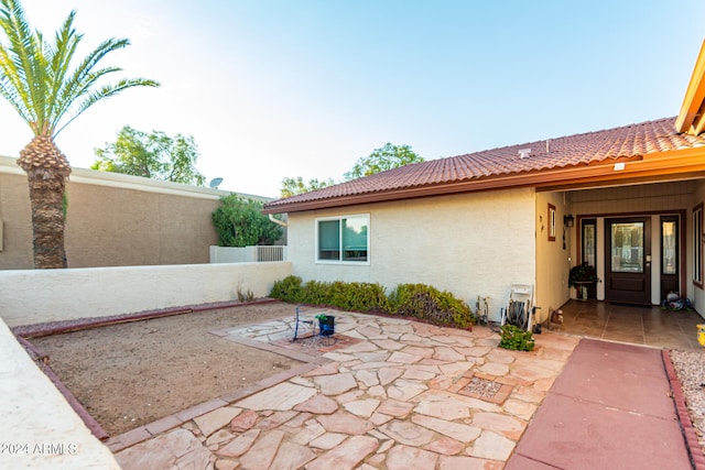 view of patio / terrace featuring a grill