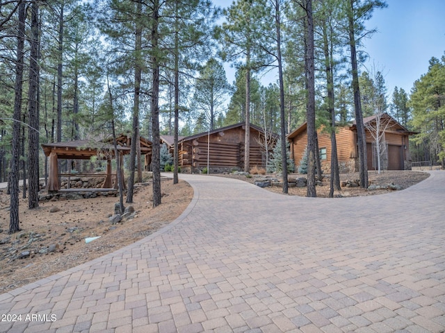 view of property's community with a gazebo