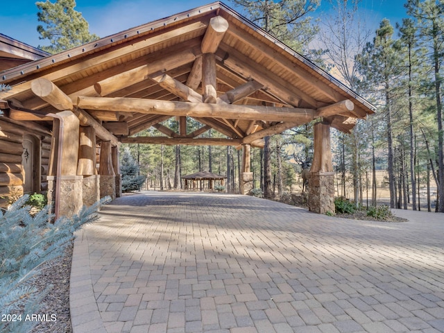 view of home's community featuring a gazebo