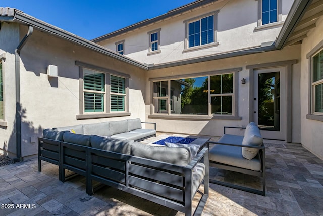 view of patio featuring outdoor lounge area