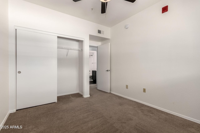 3434 E Baseline Rd Unit 216, Phoenix, AZ 85042 - unfurnished bedroom with carpet, a closet, and baseboards