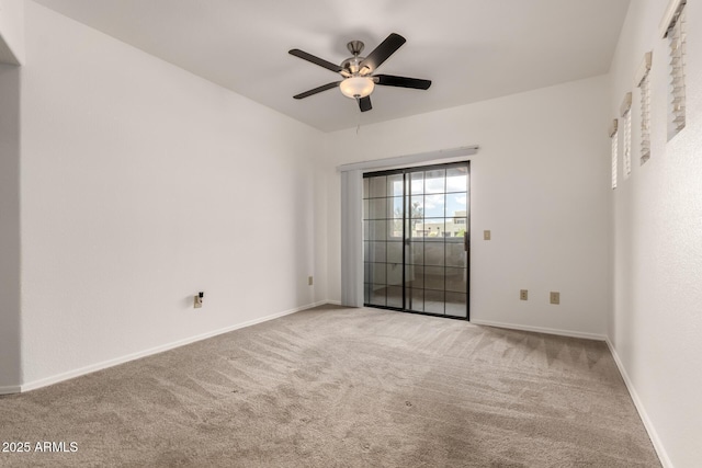3434 E Baseline Rd Unit 216, Phoenix, AZ 85042 - unfurnished room featuring carpet flooring, a ceiling fan, and baseboards