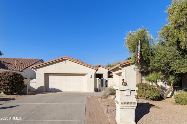 view of front of house featuring a garage