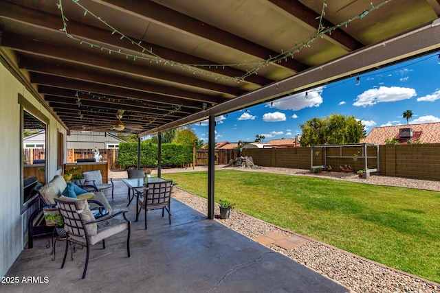5601 W Whitten St, Chandler, AZ 85226 - view of patio with a fenced backyard