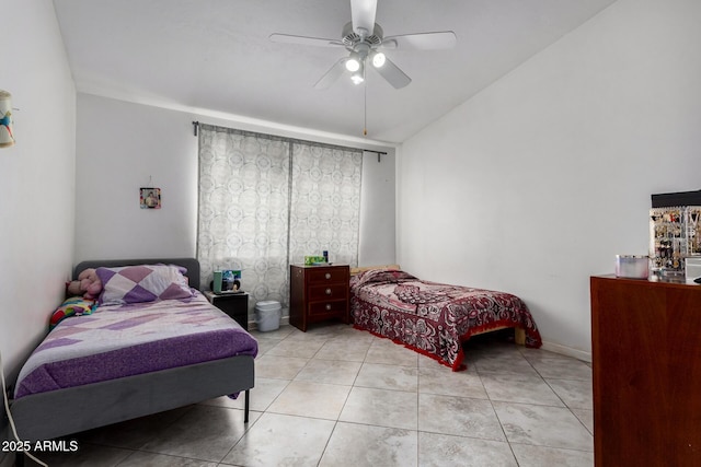 161 S Maple St, Chandler, AZ 85226 - bedroom featuring ceiling fan and tile patterned flooring