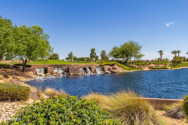 view of water feature