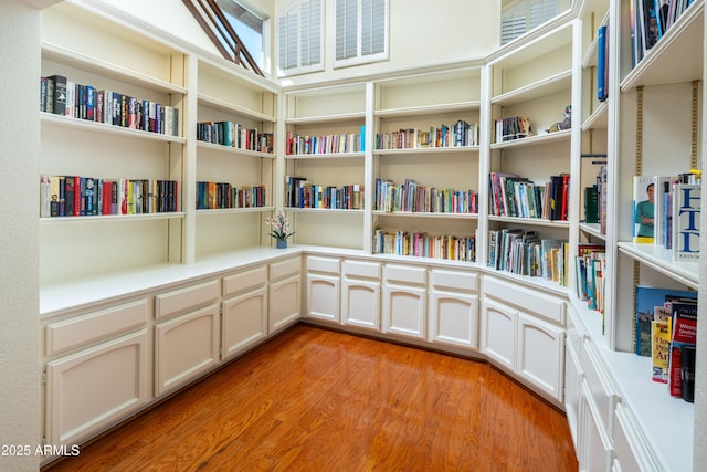 interior space featuring light wood-style floors