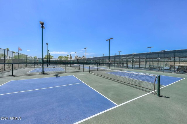 view of tennis court