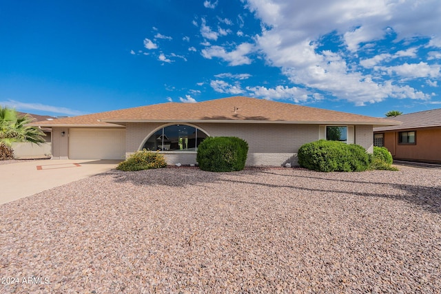 ranch-style house with a garage