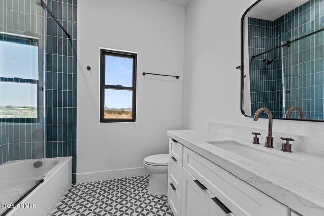 34256 S State Route 89th Hwy, Wickenburg, AZ 85390 - bathroom with plenty of natural light, toilet, vanity, and baseboards