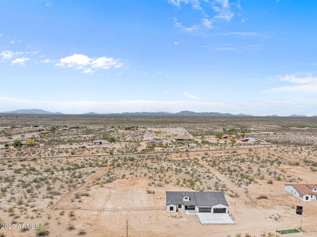 34256 S State Route 89th Hwy, Wickenburg, AZ 85390 - overview of rural landscape with a desert landscape and a mountain backdrop