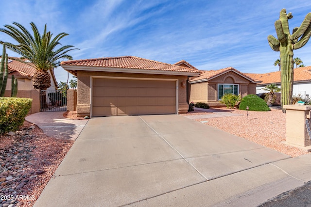 view of front of house featuring a garage