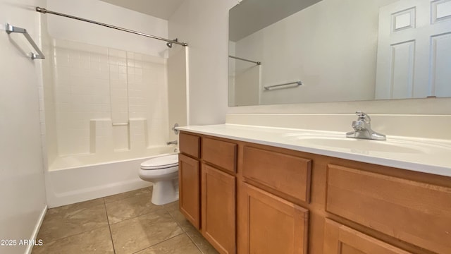 7425 W Crown King Rd, Phoenix, AZ 85043 - full bath with vanity, tile patterned flooring,  shower combination, and toilet