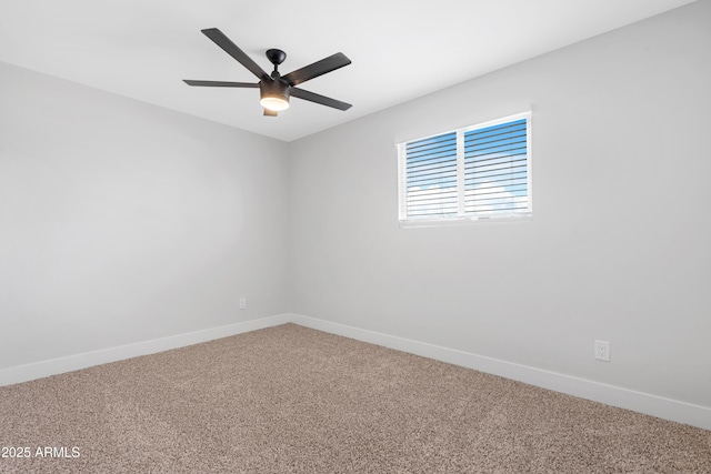 3607 N 79th Ave, Phoenix, AZ 85033 - unfurnished room featuring carpet flooring, baseboards, and ceiling fan