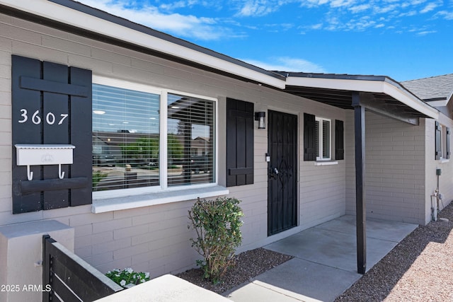 3607 N 79th Ave, Phoenix, AZ 85033 - property entrance featuring brick siding