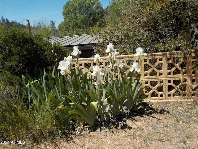 exterior space featuring fence