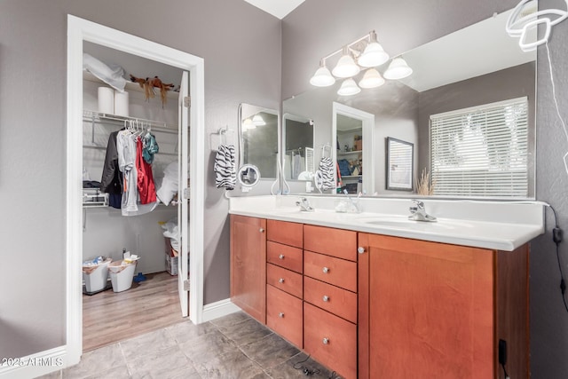 bathroom featuring vanity