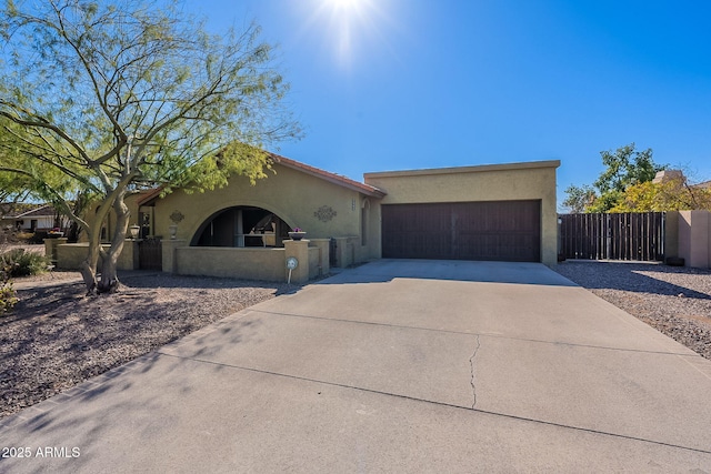 view of front of house featuring a garage