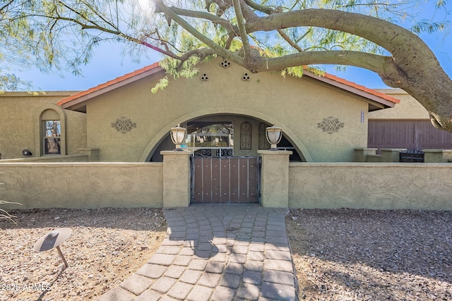 view of front of home