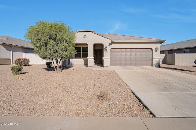 view of front of home featuring a garage