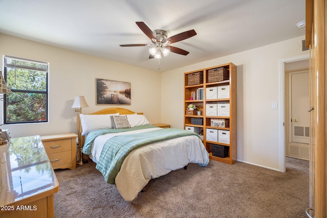 3384 Turkey Run, Overgaard, AZ 85933 - carpeted bedroom featuring a ceiling fan