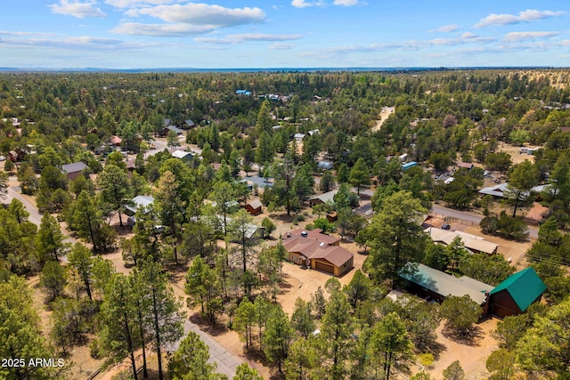 3384 Turkey Run, Overgaard, AZ 85933 - aerial perspective of suburban area with a heavily wooded area