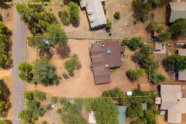 3384 Turkey Run, Overgaard, AZ 85933 - aerial overview of property's location with property boundaries highlighted