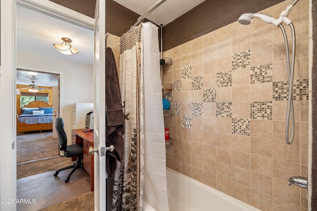 3384 Turkey Run, Overgaard, AZ 85933 - ensuite bathroom featuring shower / tub combo with curtain