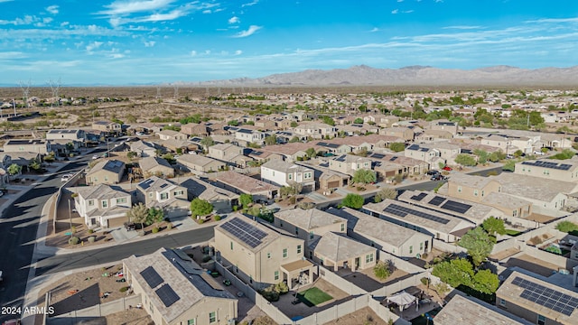 aerial view featuring a mountain view