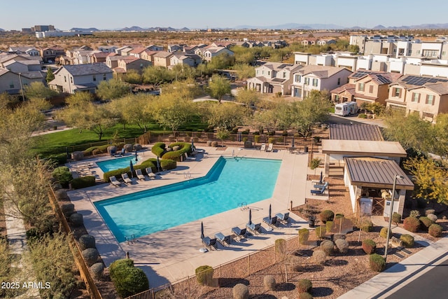 view of pool with a patio area