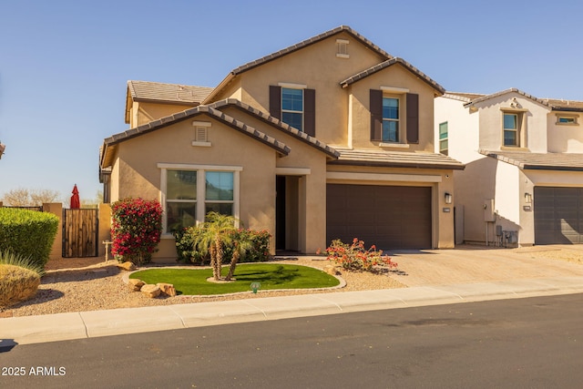 view of front of house featuring a garage