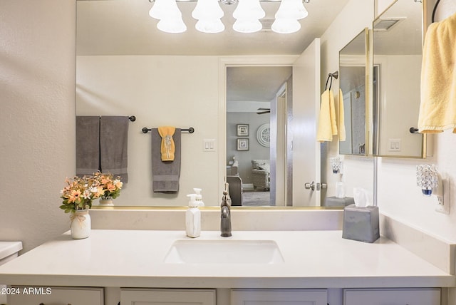 bathroom with vanity